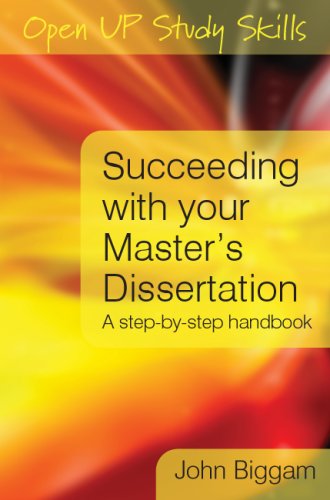 Succeeding with your master's dissertation : a step-by-step handbook