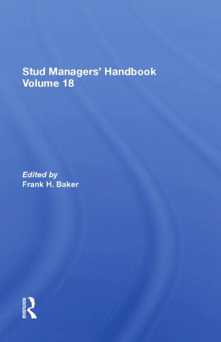 Stud Managers' Handbook, Vol. 18