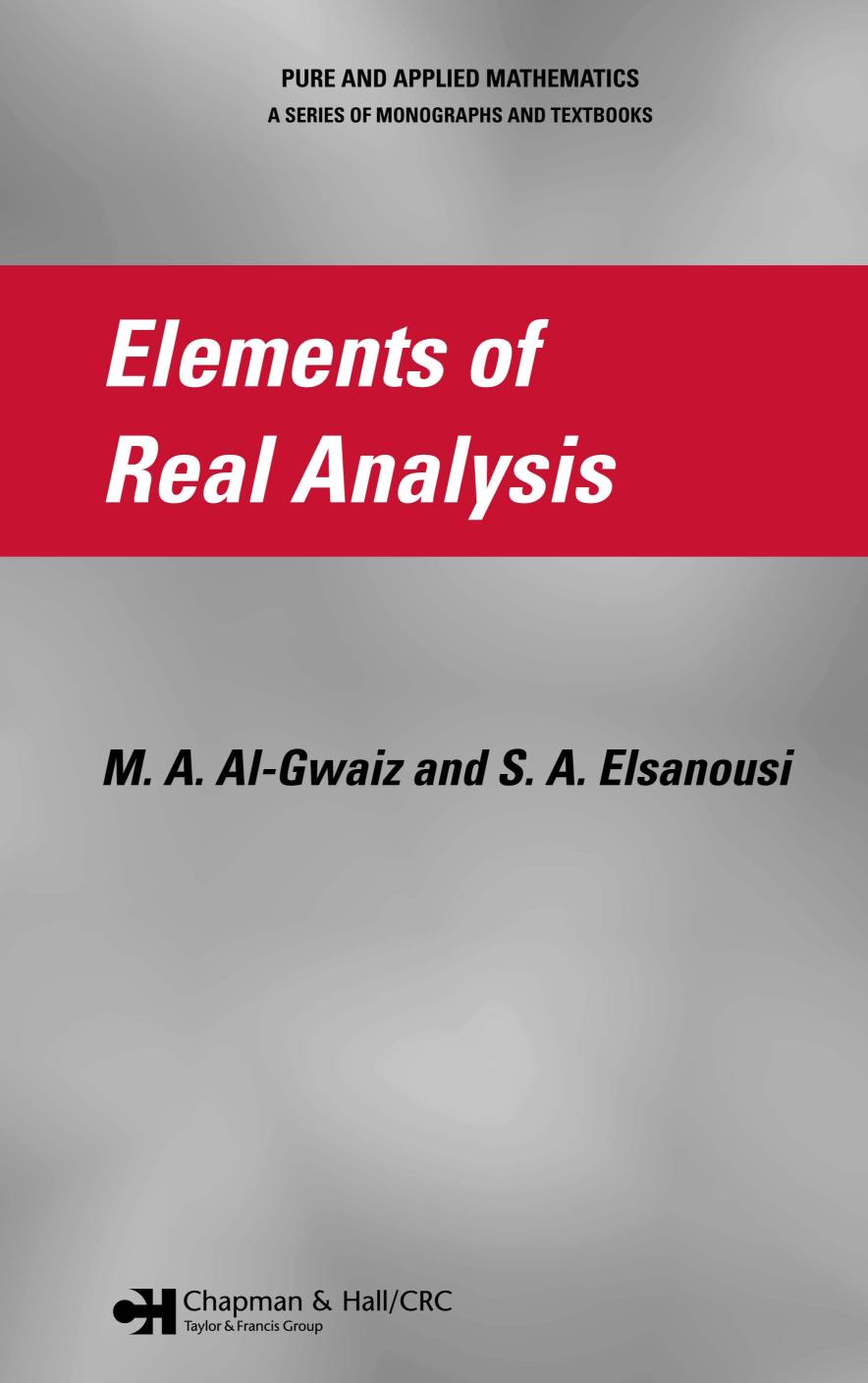 Elements of Real Analysis