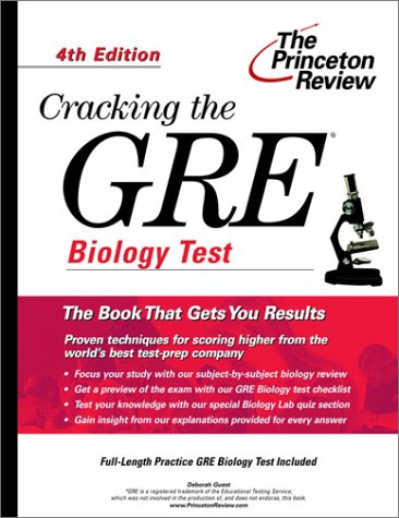 Cracking the GRE Biology Test, 5th Edition