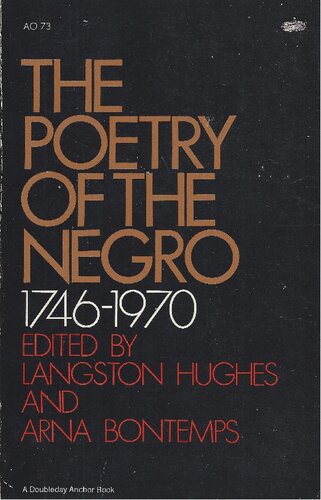 The Poetry Of The Negro, 1746-1970