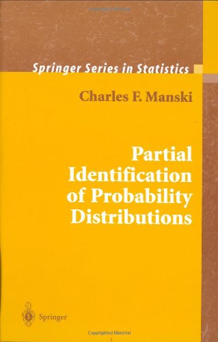 Partial Identification of Probability Distributions