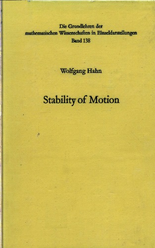 Stability of Motion