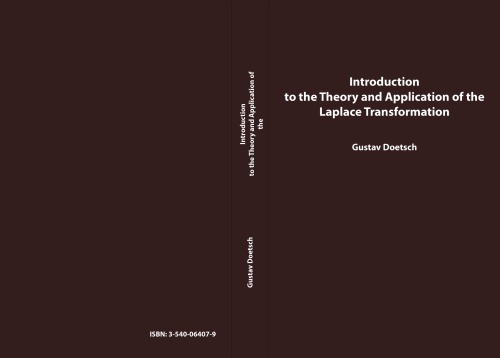 Introduction To The Theory And Application Of The Laplace Transformation