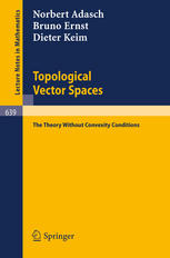 Topological Vector Spaces