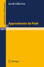 Approximants De Padé