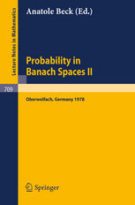 Probability in Banach Spaces II