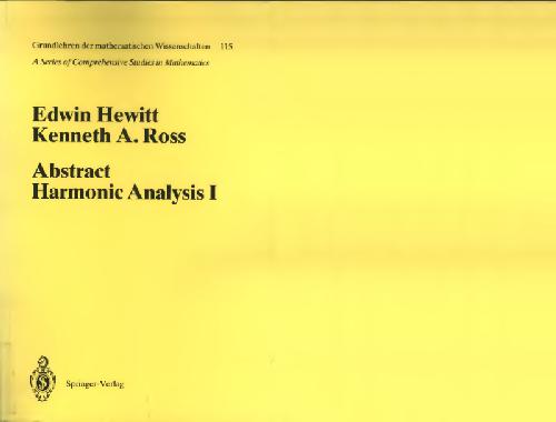 Abstract Harmonic Analysis