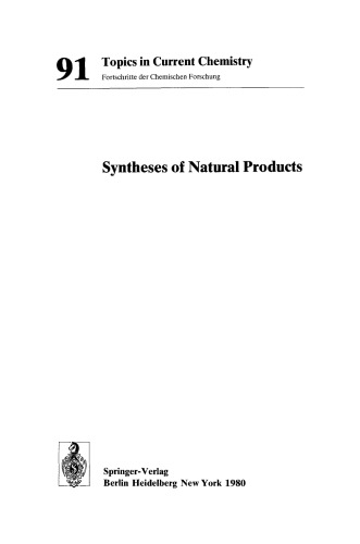 Syntheses of Natural Products