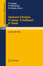 Séminaire D'analyse P. Lelong P. Dolbeault H. Skoda