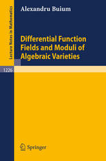 Differential Function Fields And Moduli Of Algebraic Varieties