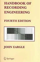 Handbook of Recording Engineering