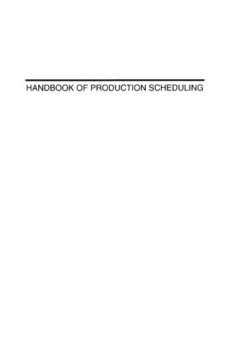 Handbook of Production Scheduling