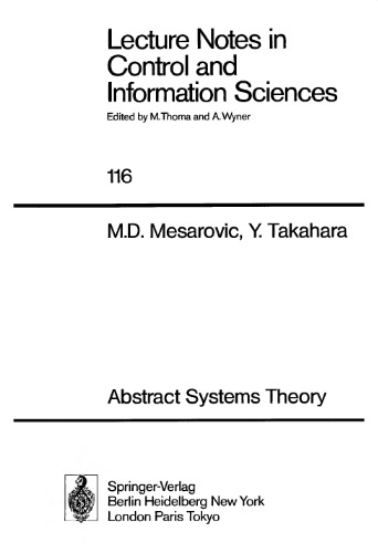 Abstract Systems Theory