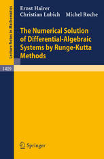 The Numerical Solution Of Differential Algebraic Systems By Runge Kutta Methods