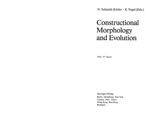 Constructional Morphology And Evolution