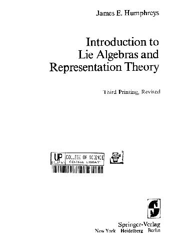 Introduction to Lie Algebras and Representation Theory