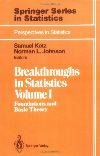 Breakthroughs in Statistics, Volume 1