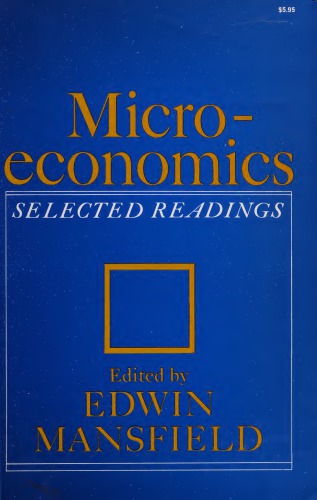 Microeconomics; Selected Readings