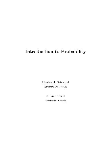 Introduction to Probability (The Random House/Birkhauser Mathematics Series)