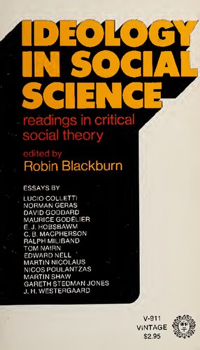 Ideology In Social Science; Readings In Critical Social Theory