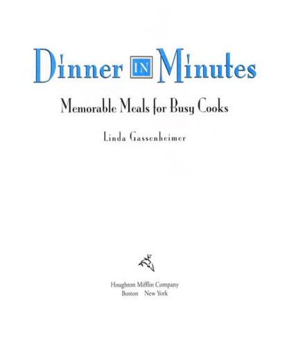 Dinner in Minutes