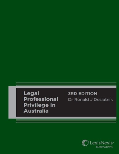 Legal professional privilege in Australia