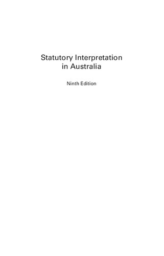 Statutory interpretation in Australia