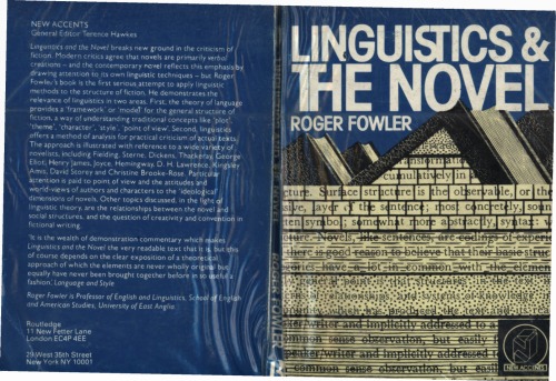 Linguistics and the Novel (New Accents)