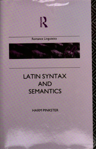 Latin Syntax and Semantics