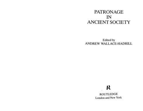 Patronage in Ancient Society