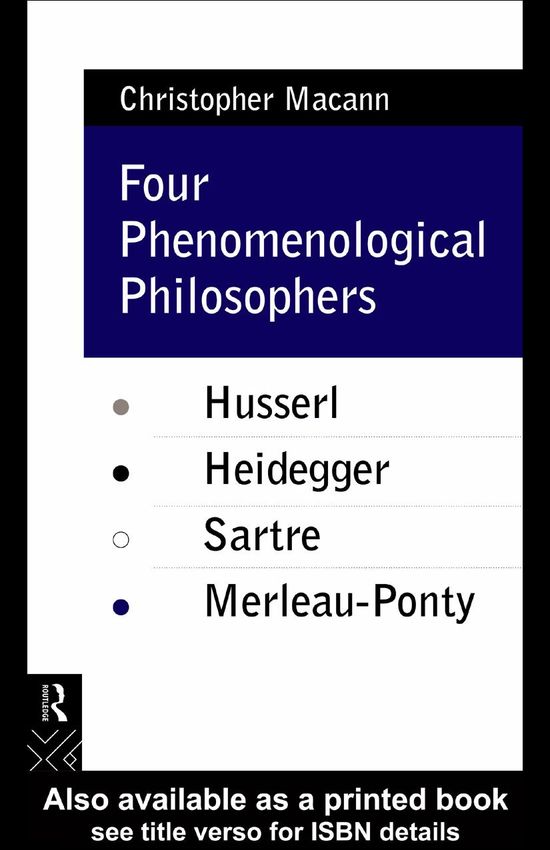 Four Phenomenological Philosophers