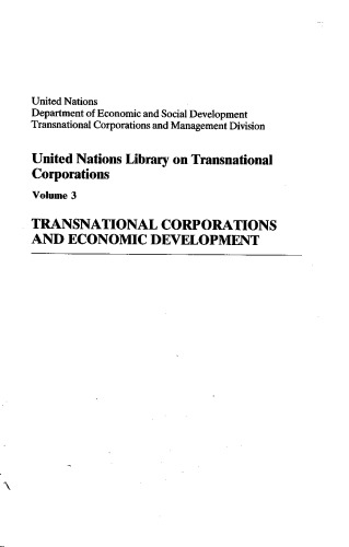 UN Lib Tra Nat 3 Econ Develp (International business and the world economy)