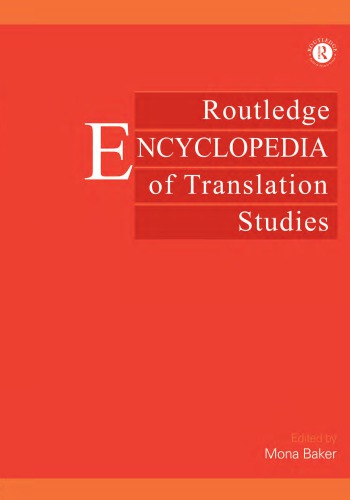 Routledge Encyclopedia Of Translation Studies