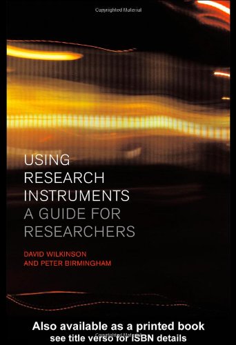 Using Research Instruments