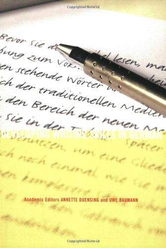 Developing Writing Skills in German