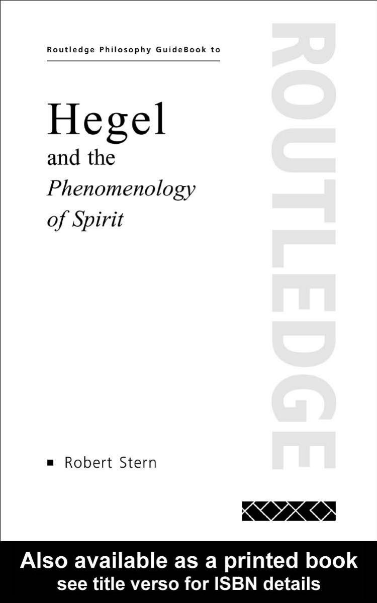 The Routledge Guidebook to Hegel's Phenomenology of Spirit