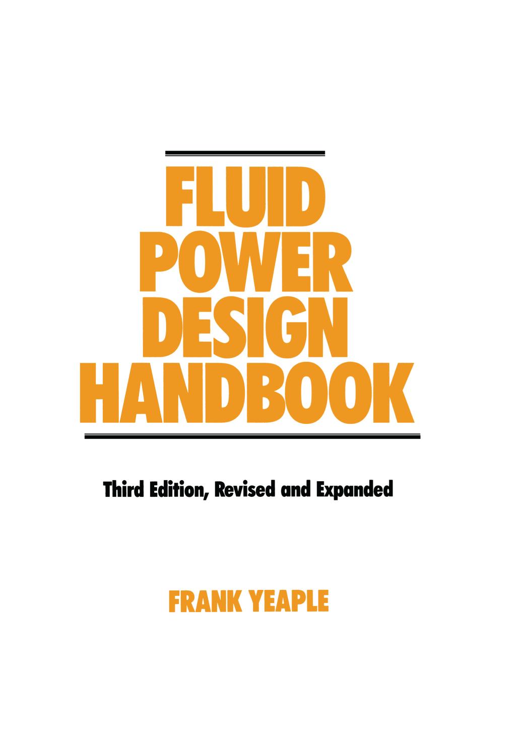 Fluid power design handbook