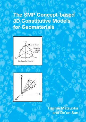 The SMP concept-based 3D constitutive models for geomaterials