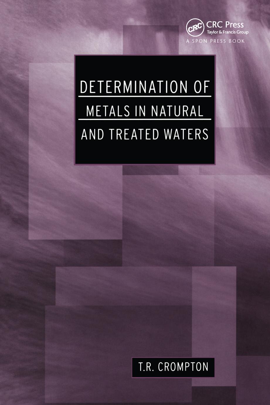 Determination of metals in natural and treated waters