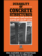 Durability Of Concrete Structures