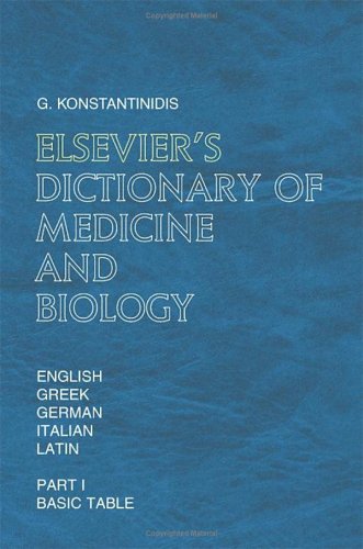 Elsevier's Dictionary Of Medicine And Biology
