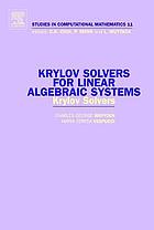 Krylov solvers for linear algebraic systems : Krylov solvers