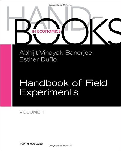 Handbook of Field Experiments, 1