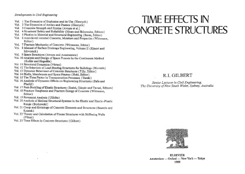 Time Effects In Concrete Structures