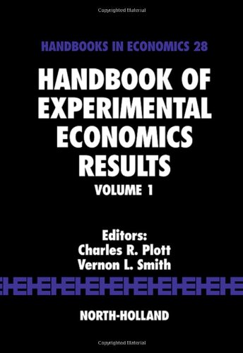 Handbook of Experimental Economics Results, 1