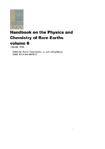 Handbook on the physics and chemistry of rare earths. Vol. 30-32 : High-temperature superconductors-1 [and] 2