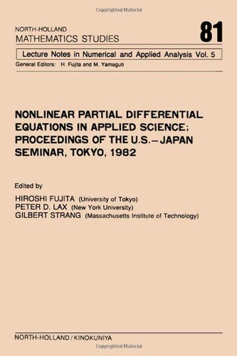 Nonlinear Partial Differential Equations in Applied Science