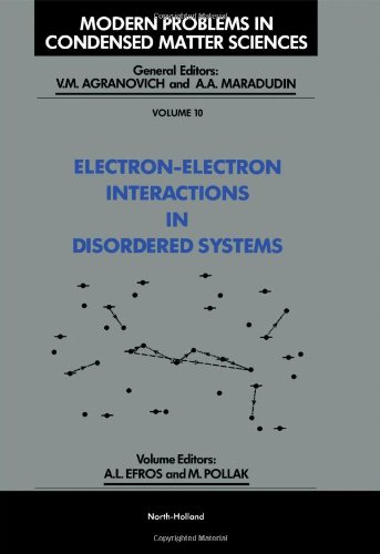 Electron Electron Interactions In Disordered Systems