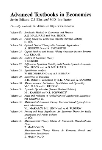 Notes and Problems in Applied General Equilibrium Economics, 32